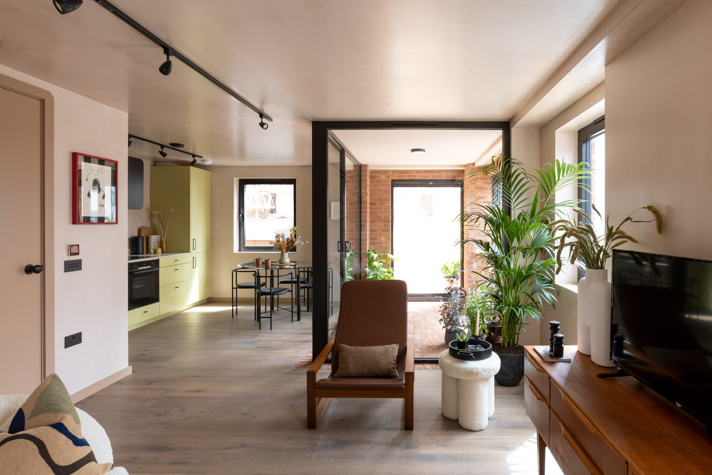 The living room in Artform's Harrow Road development