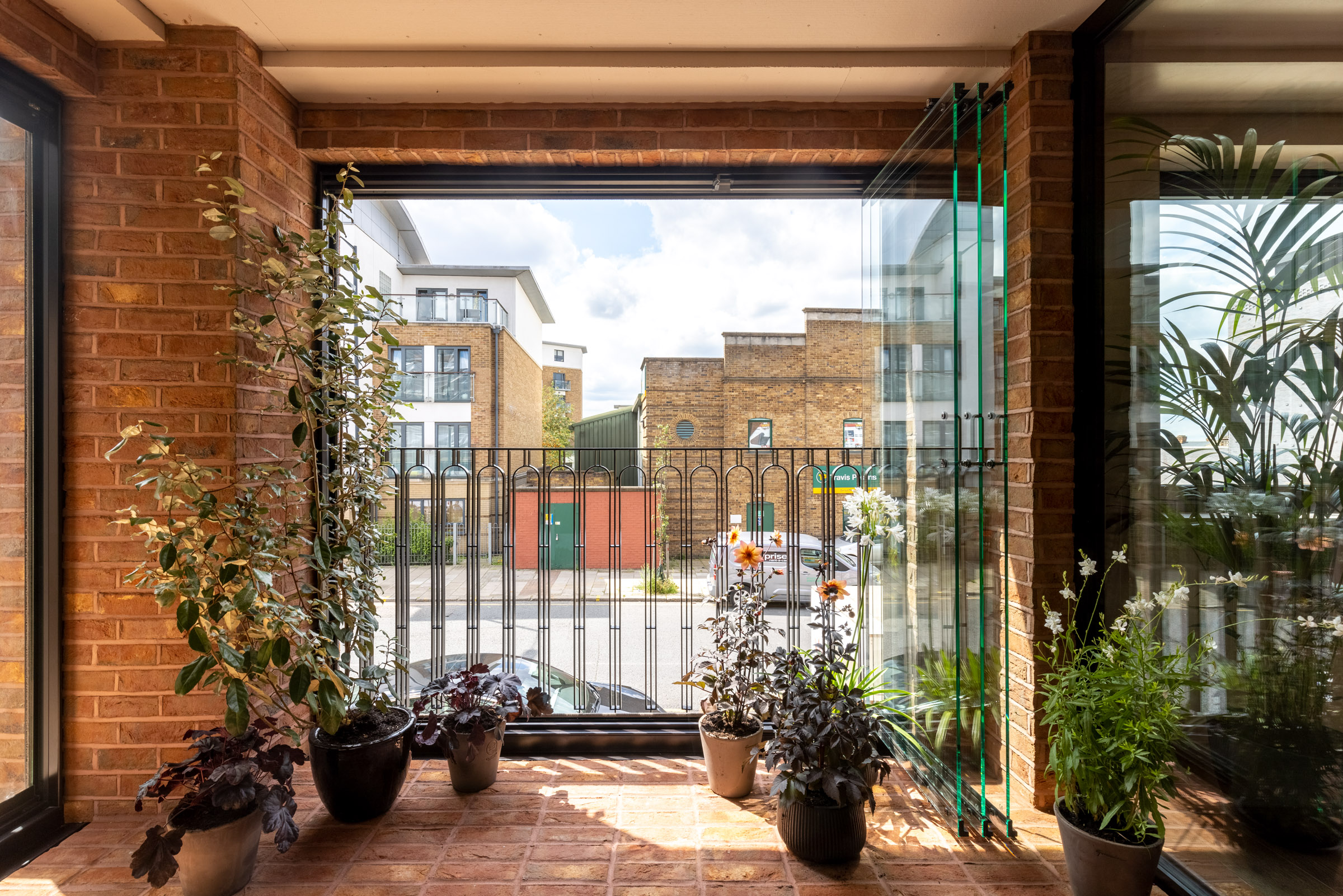 The balcony in Artform's Harrow Road development