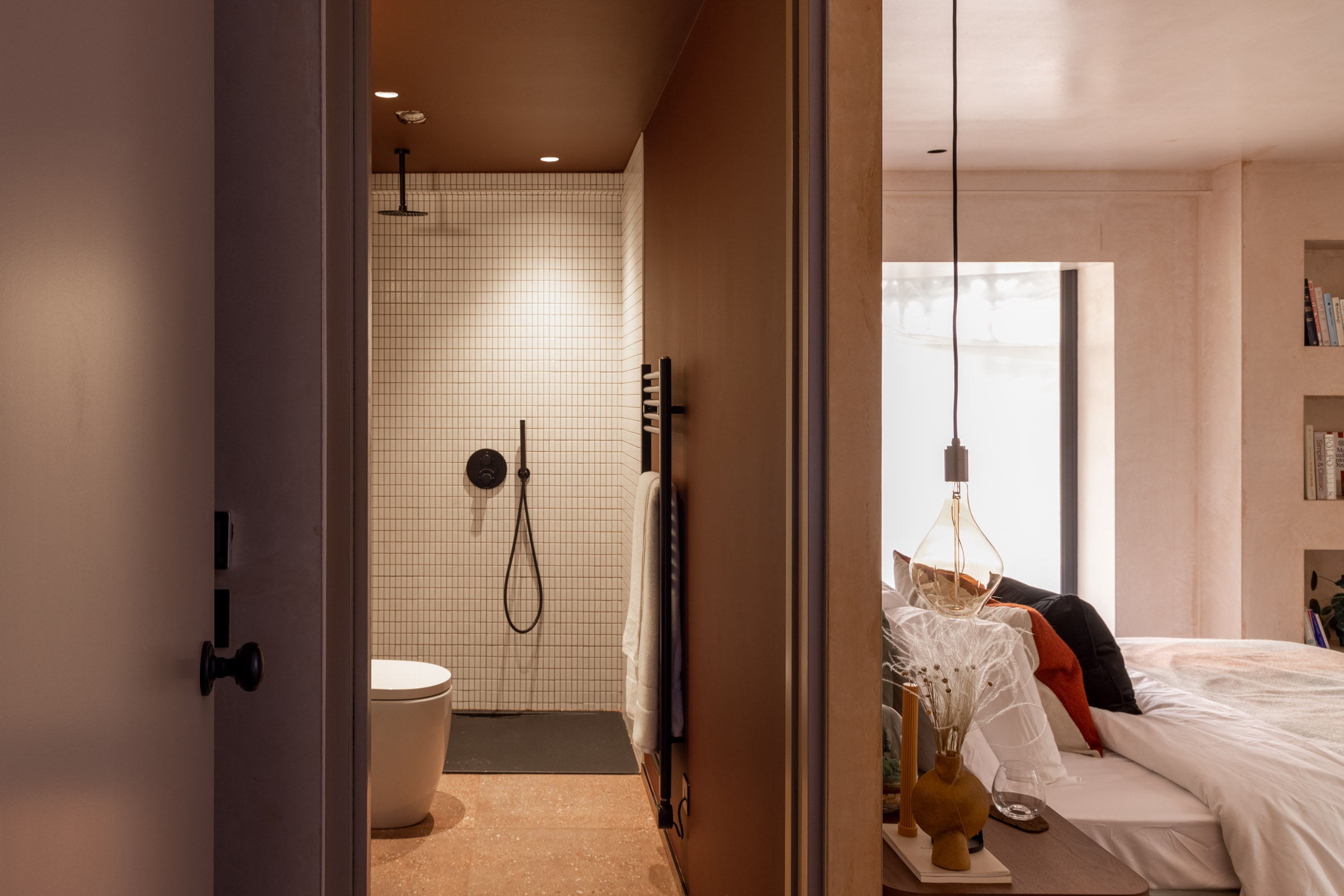 The ensuite in Artform's Harrow Road development