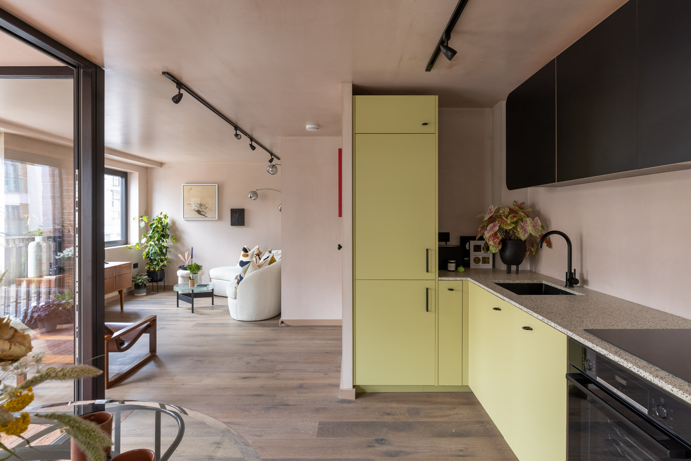 The kitchen in Artform's Harrow Road development