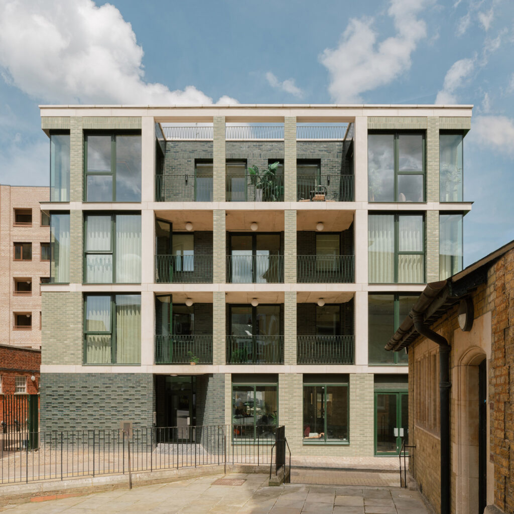The finished front facade design of Evagreen in Wandsworth Town